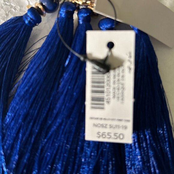 Chico's NWT Skylab Multi Color Beaded Medallion Necklace Navajo Rodeo Ranch - Picture 5 of 6